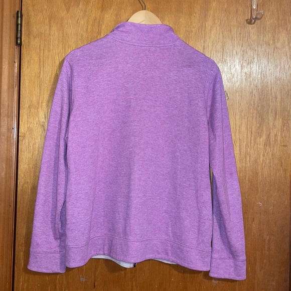 •CROFT& BARROW•FUSHIA FULL ZIP LIGHTWEIGHT JACKET SIZE LARGE EUC(LIKE NEW) - Picture 2 of 5